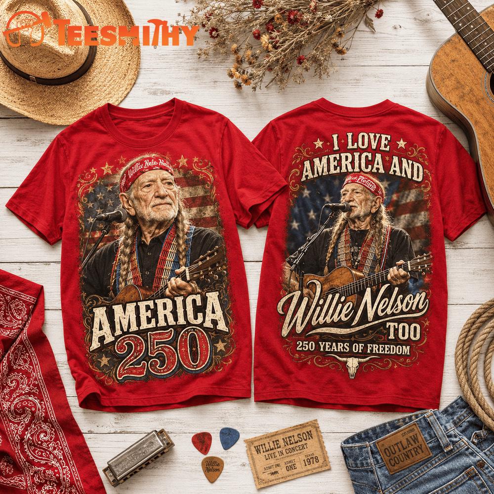 Willie Nelson 250 Years Of Freedom 3D Shirt