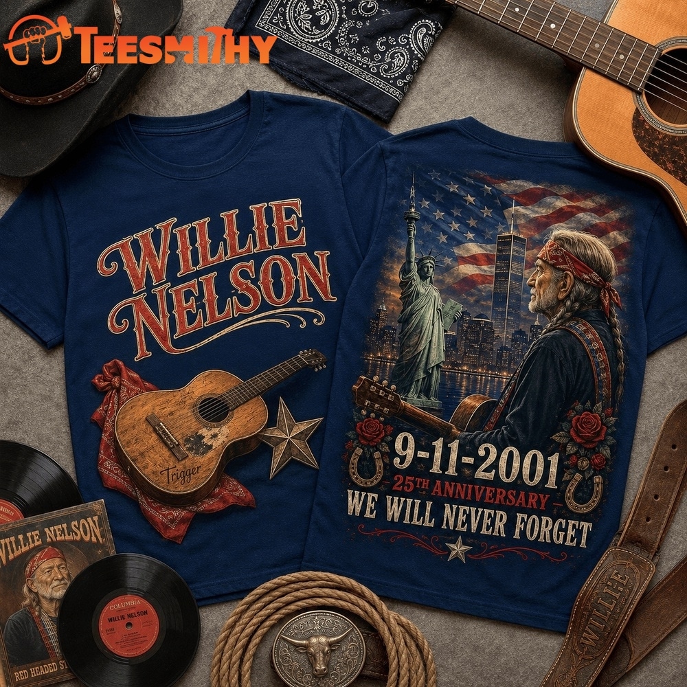Willie Nelson 911 Memorial 25th Anniversary 3D Shirt