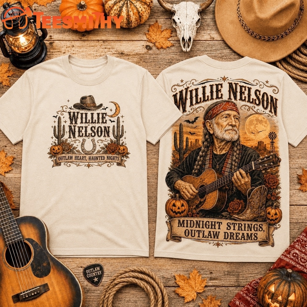 Willie Nelson Pumpkin Pickin’ Rebel Music 3D Shirt