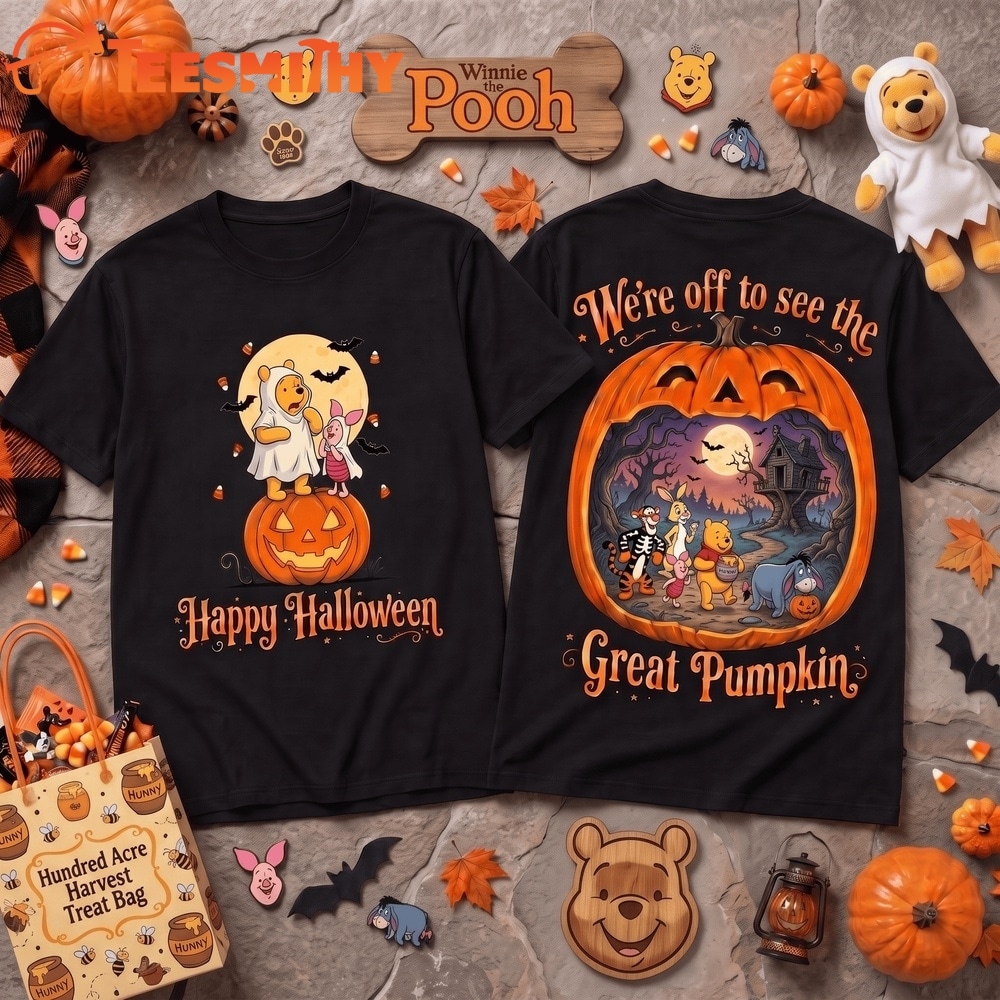 Winnie The Pooh Halloween Night Great Pumpkin T Shirt