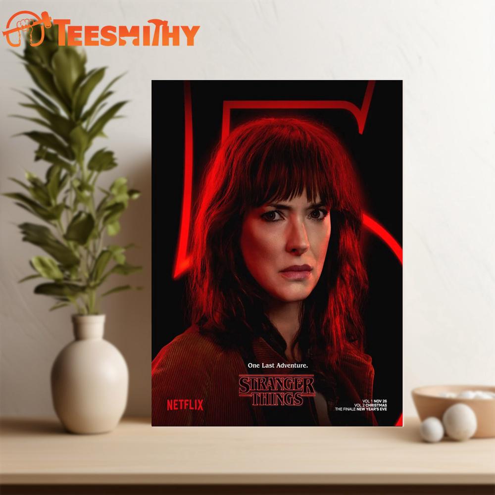 Winona Ryder One Last Adventure Stranger Things 5 Vol 1 Nov 26 Vol 2 Christmas The Finale New Years Eve Art Poster Canvas