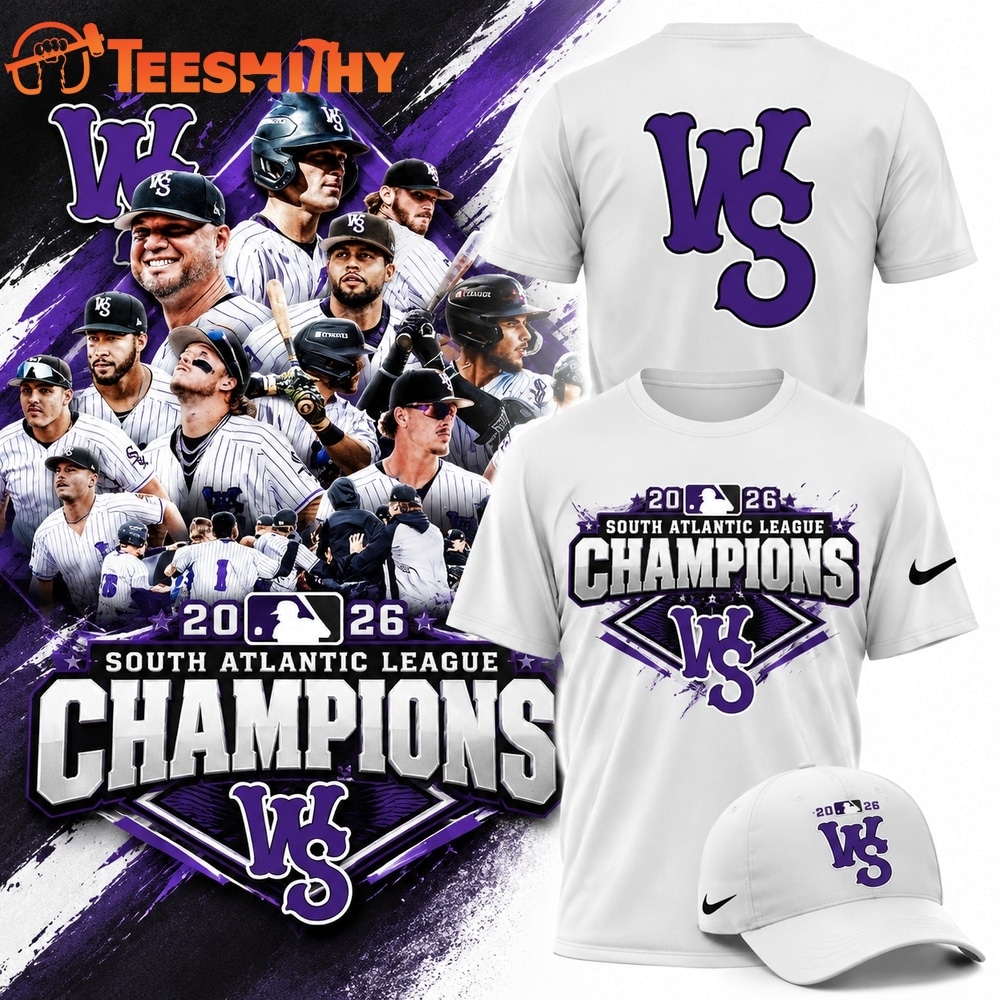 Winston Salem Dash 2026 South Atlantic League Champions Limited Edition 3D Shirt