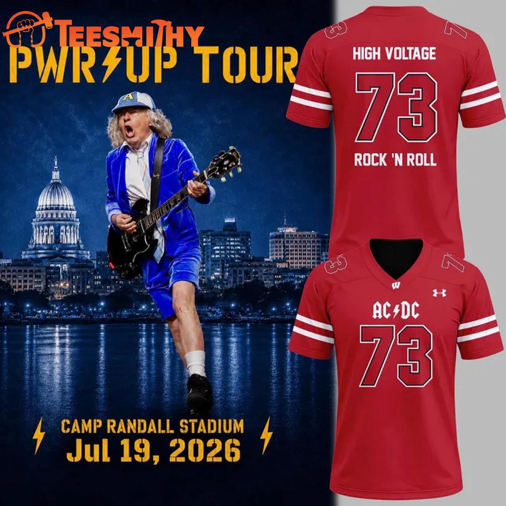 Wisconsin Badgers ACDC 2026 Tour Limited Edition Football Jersey