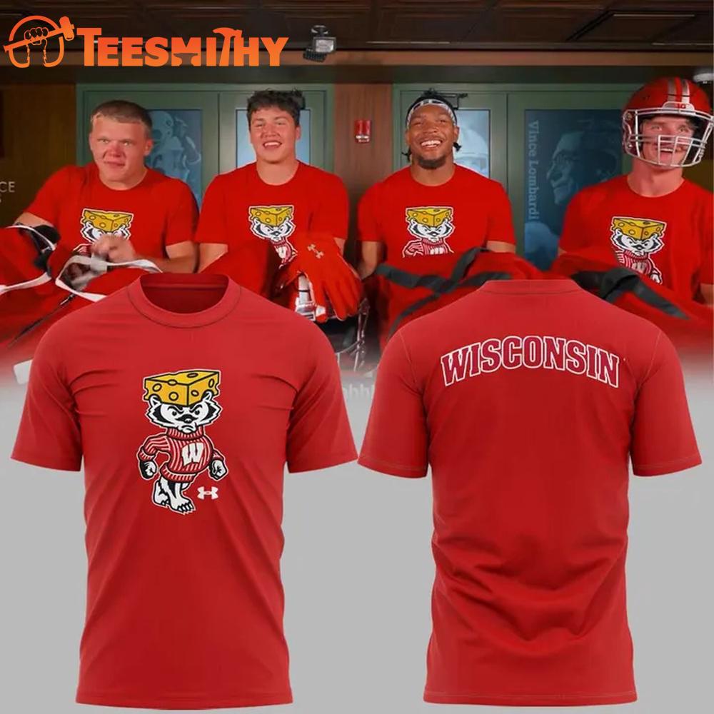 Wisconsin Badgers Cheesehead Bucky T Shirt