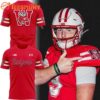 Wisconsin Badgers Football Throwback Uniform White T Shirt
