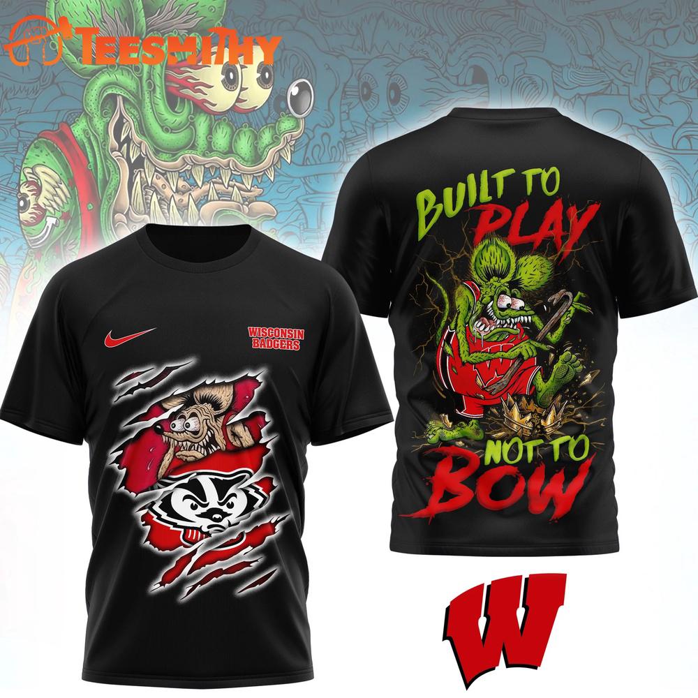 Wisconsin Badgers NCAA Varsity Savage Limited Edition 3D T Shirt