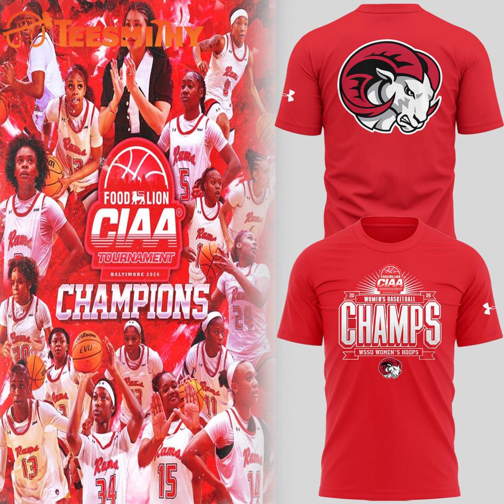WSSU Women's Hoops 2026 Basketball Champions Limited Edition Red T Shirt