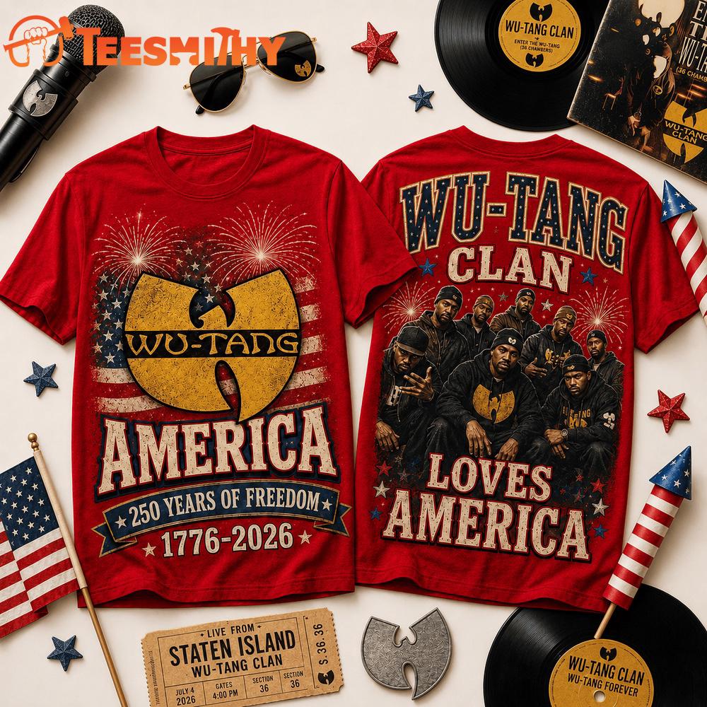 Wu Tang Clan America 250 Years of Freedom Tribute T Shirt
