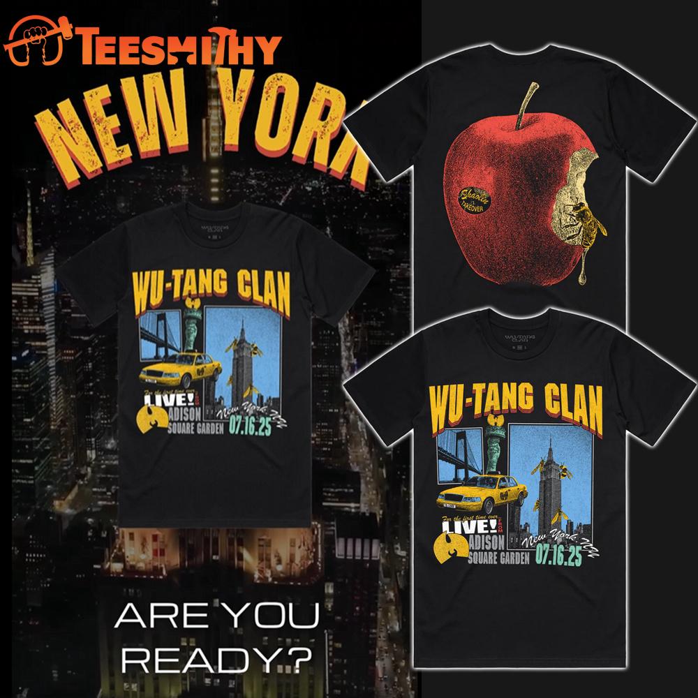 Wu-Tang Clan Final Chamber Tour New York City 2025 Vintage T Shirt Wu-Tang Clan Final Chamber Tour New York City 2025 Vintage T Shirt