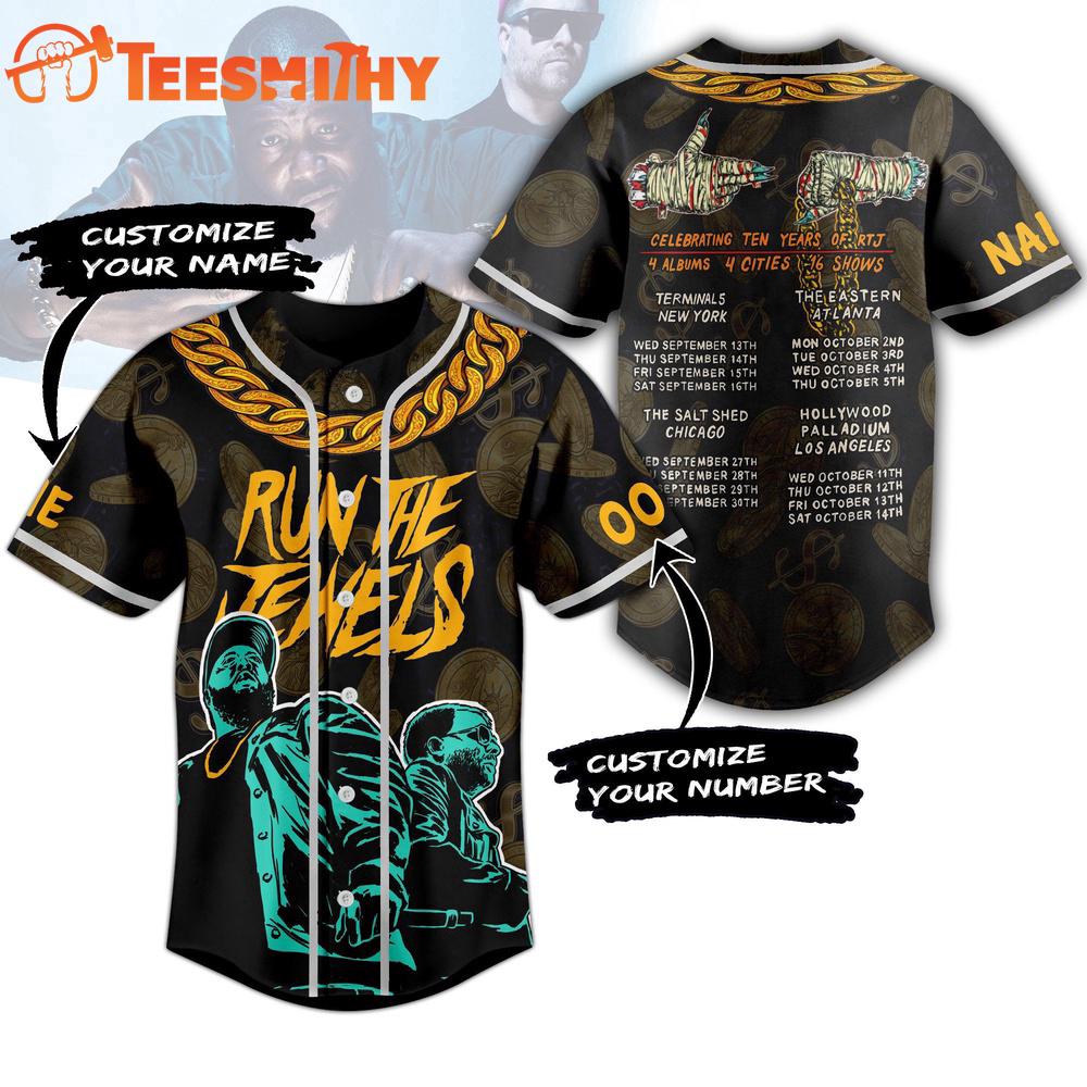 Wu-Tang Clan Run the Jewels Tour 2025 Baseball Jersey Wu-Tang Clan Run the Jewels Tour 2025 Baseball Jersey