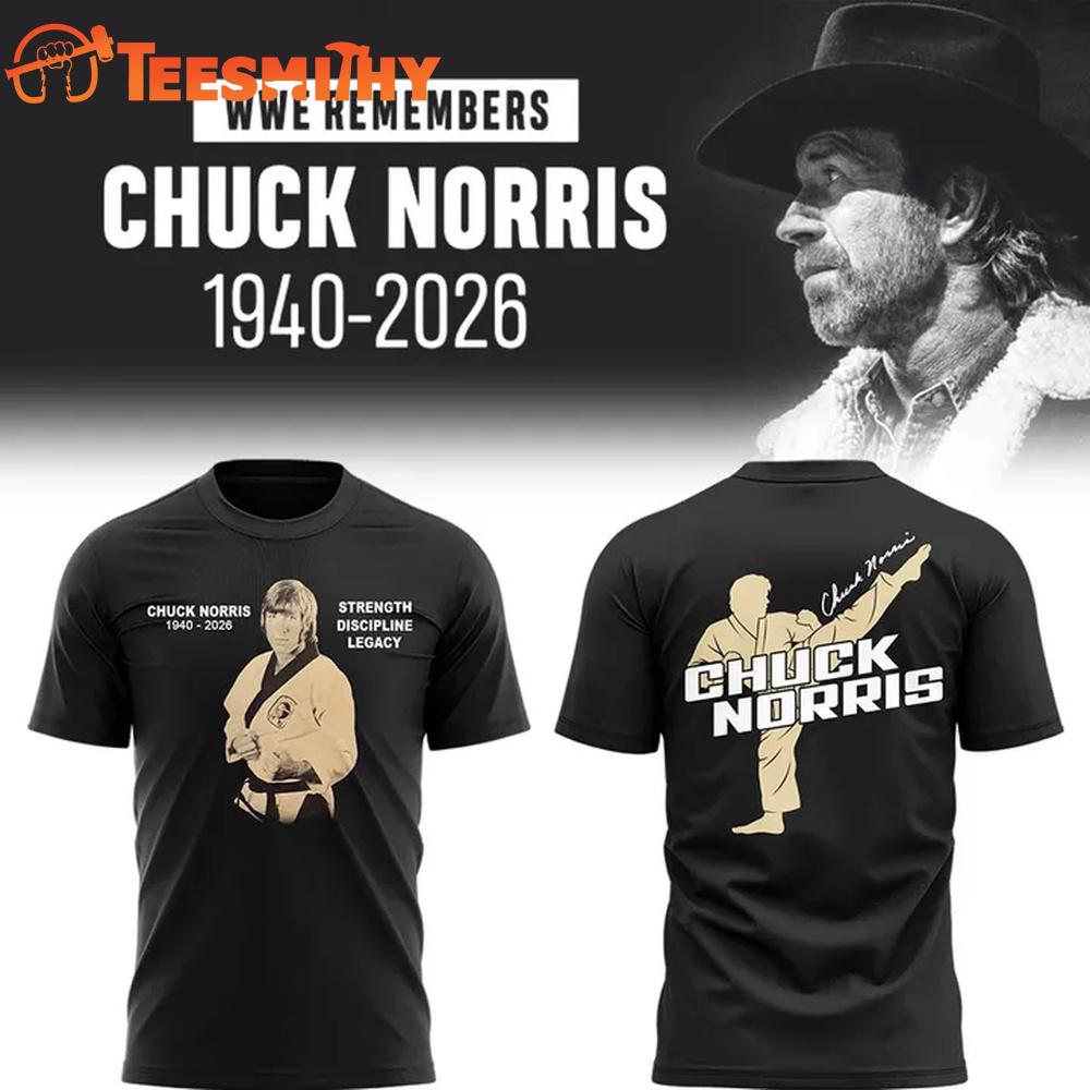 WWE Remembers Chuck Norris 1940-2026 Graphic T Shirt