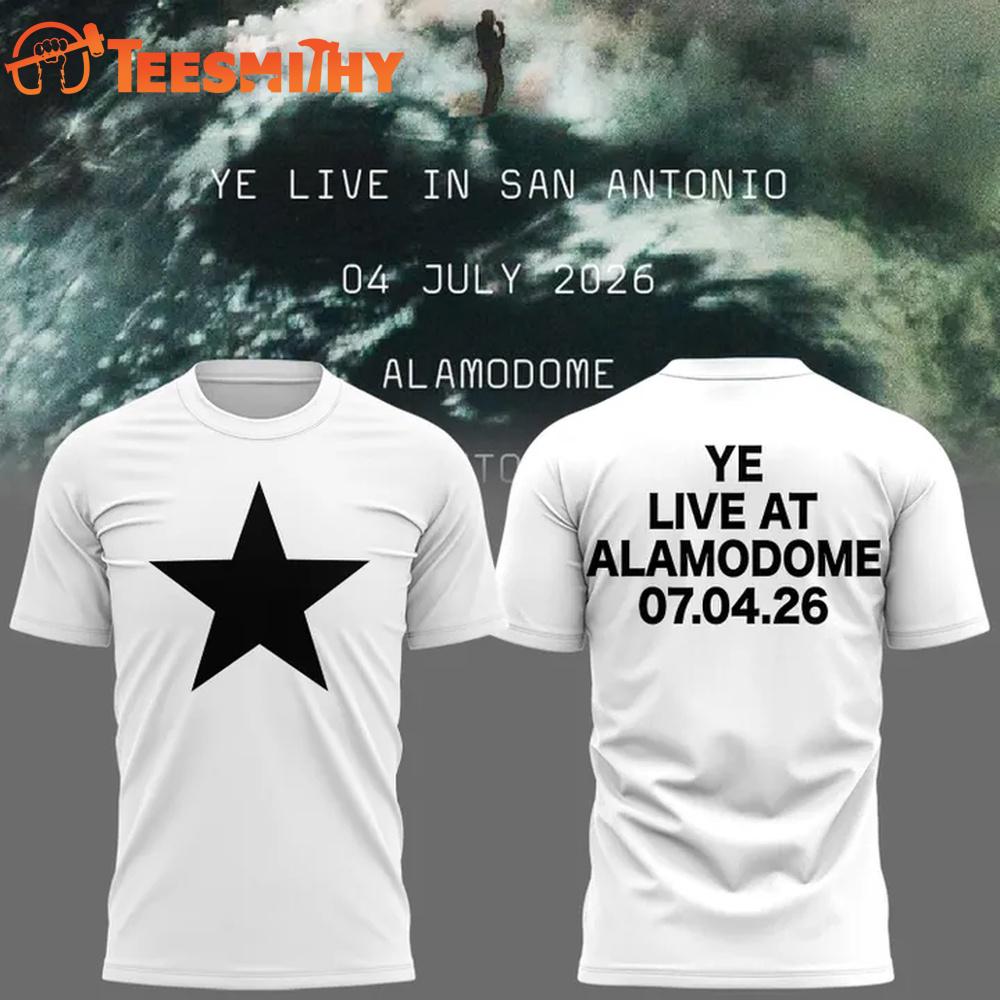 Ye Live Concert Tour Alamodome Stadium San Antonio 2026 White T Shirt