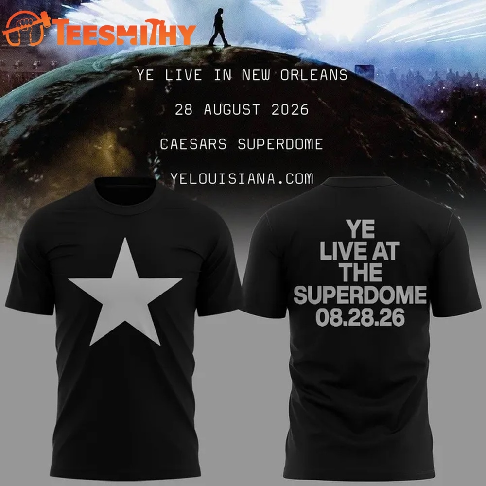 Ye Live Concert Tour At The Superdome 2026 T Shirt