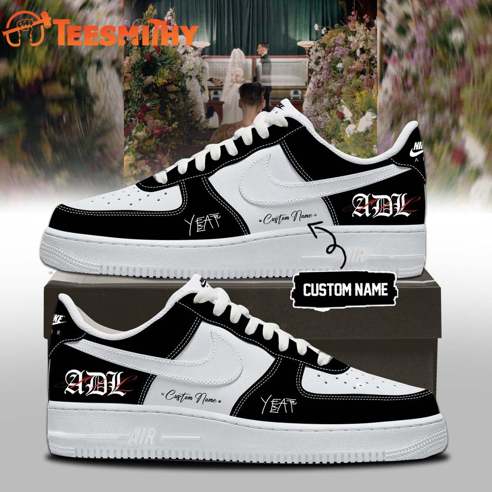 YEAT LOVE LYFE Tour Signed 2026 Black Air Force 1 Shoes