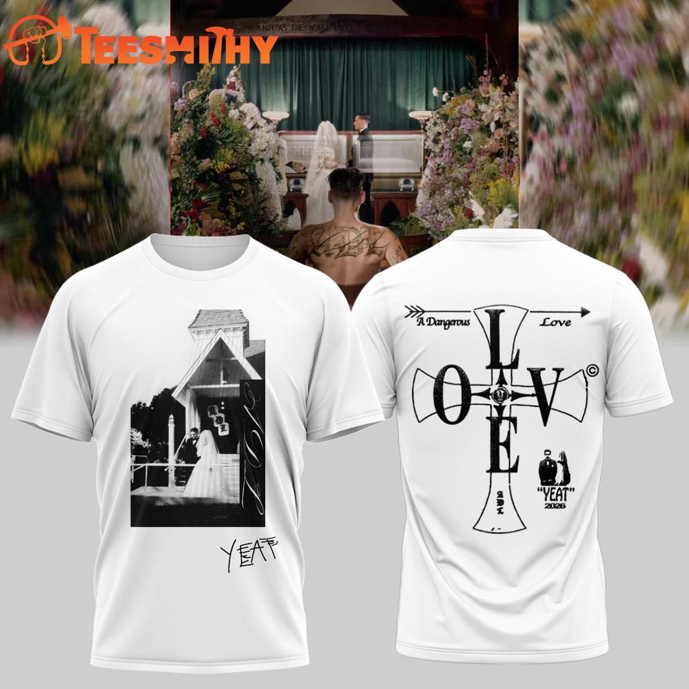 YEAT LOVE LYFE Tour Signed 2026 New Design 3D Shirt