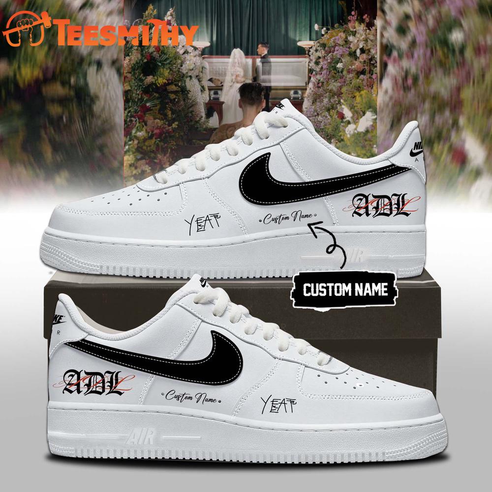 YEAT LOVE LYFE Tour Signed 2026 White Air Force 1 Shoes