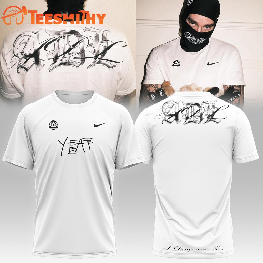 YEAT LOVE LYFE Tour Signed 2026 White T Shirt