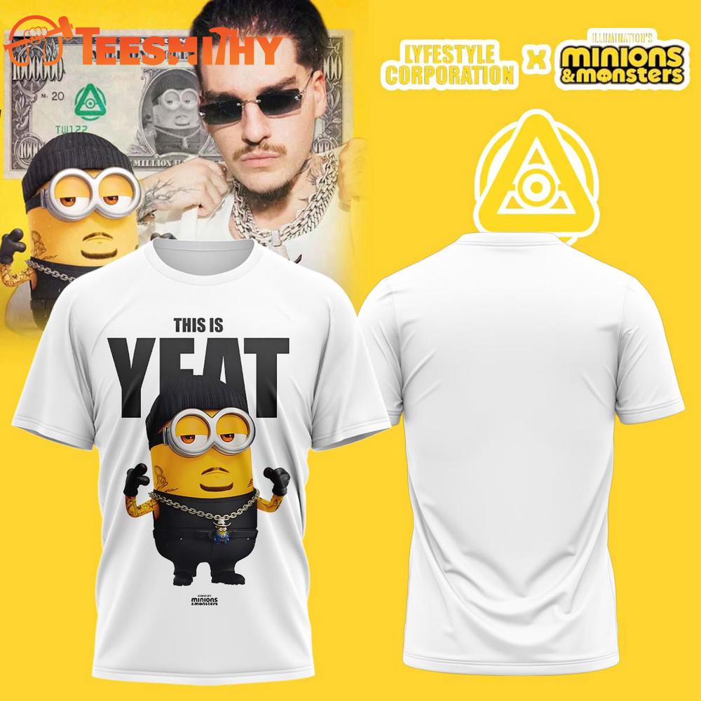 YEAT LYFESTYLE CORPORATION X MINIONS & MONSTERS White T Shirt