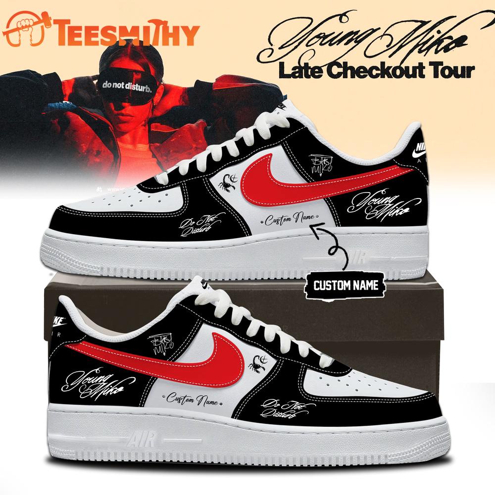 Young Miko Late Checkout Tour 2026 Limited Edition Signature Black Air Force 1 Shoes