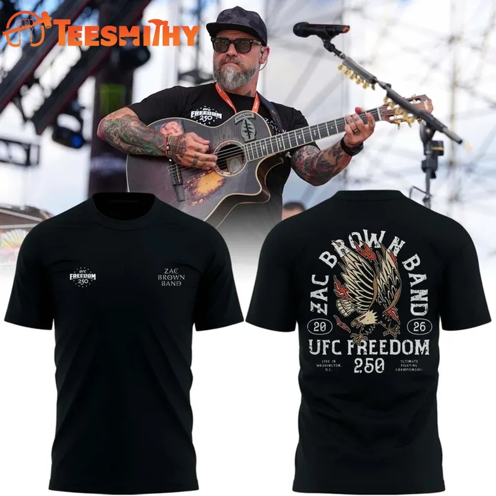 Zac Brown Band UFC Freedom 250 T Shirt