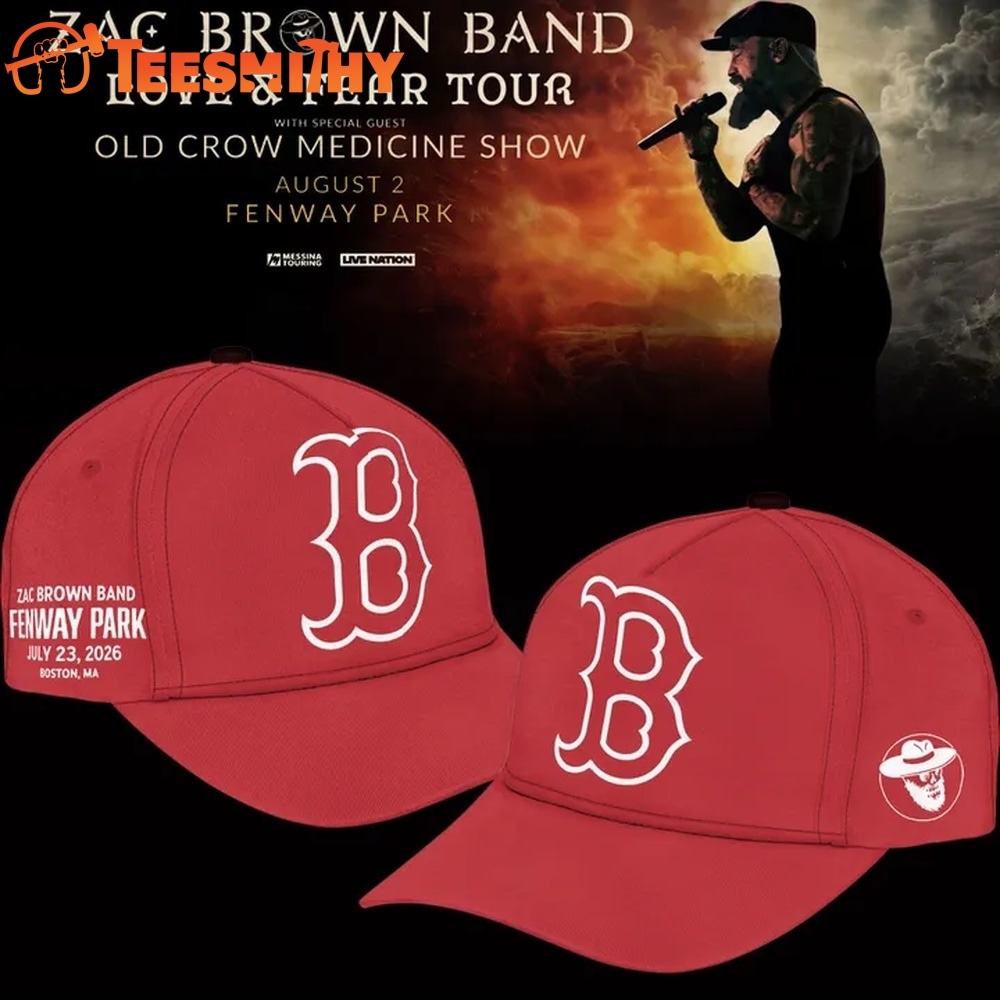 Zac Brown Band x Boston Red Sox Fenway Park Love & Fear Tour 2026 Red Cap