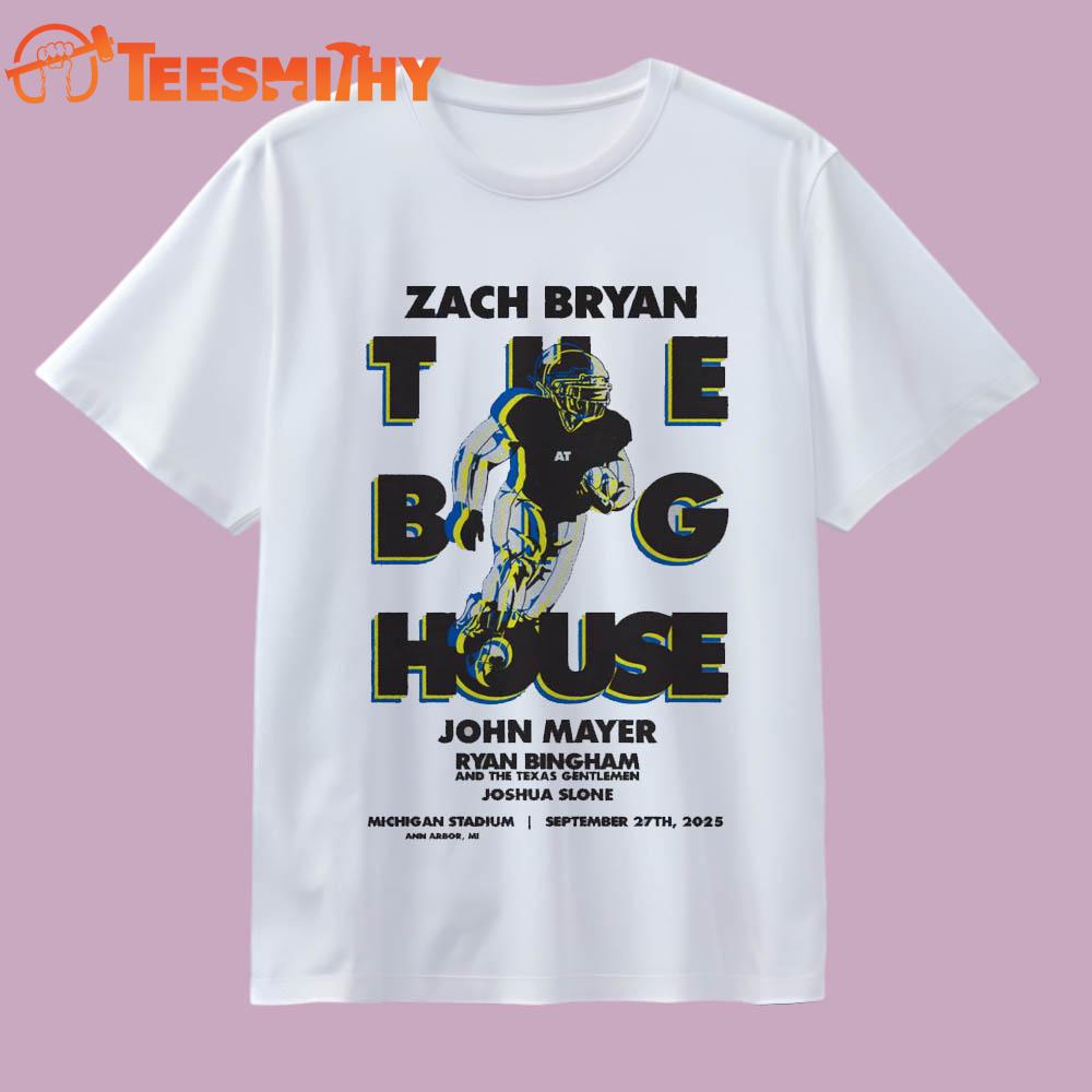 Zach Bryan Sep 27 2025 Michigan Stadium Ann Arbor MI T Shirt