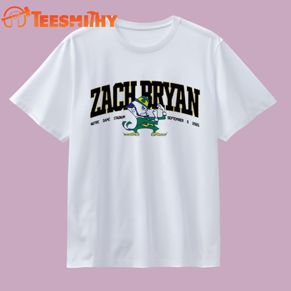 Zach Bryan Sept Concert Notre Dame Stadium T Shirt