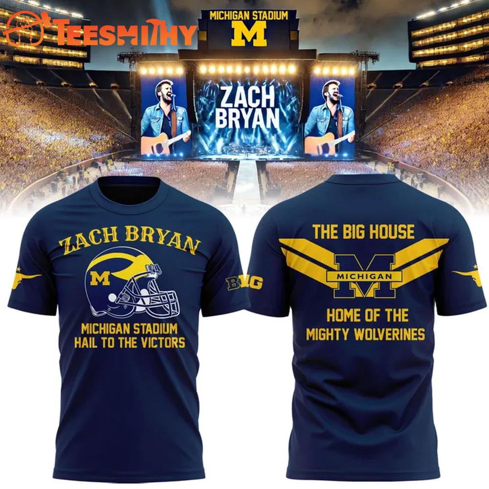 Zach Bryan x Michigan Wolverines Football The Big House 2025 Limited Shirt