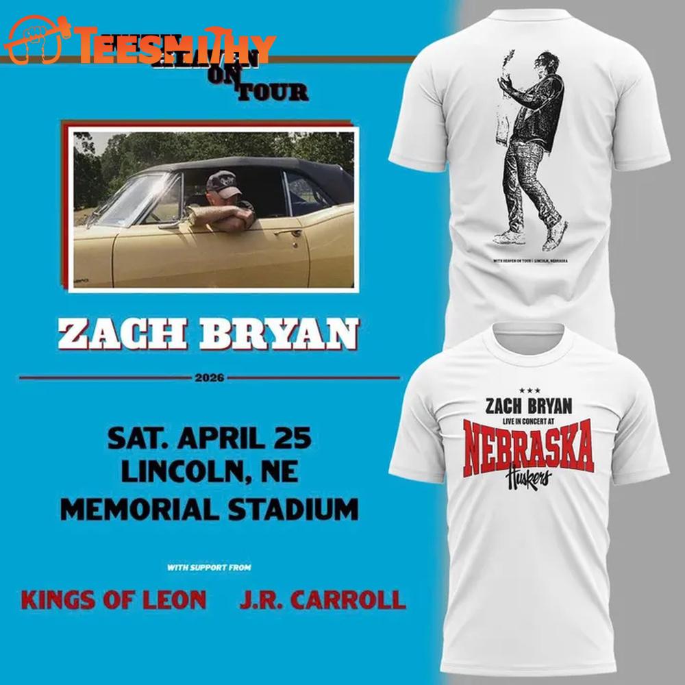 Zach Bryan x Nebraska Huskers 2026 Limited Edition 3D Shirt