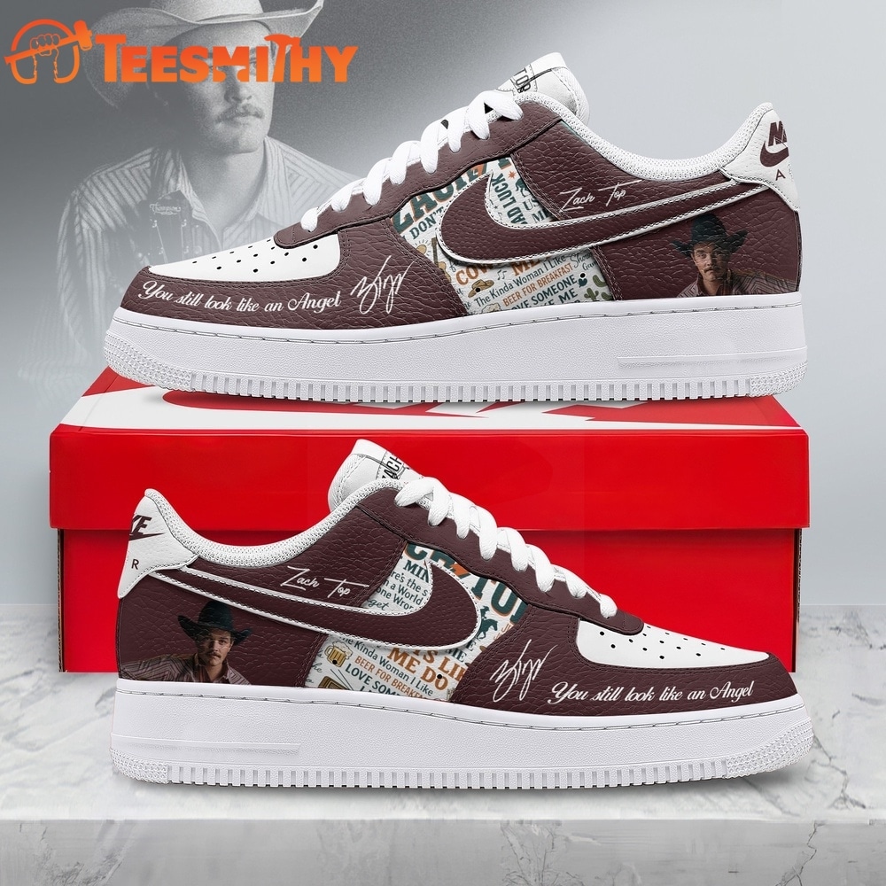 Zach Top You Still Look Like An Angel Vintage Country Music Graphic Air Force 1 Shoes
