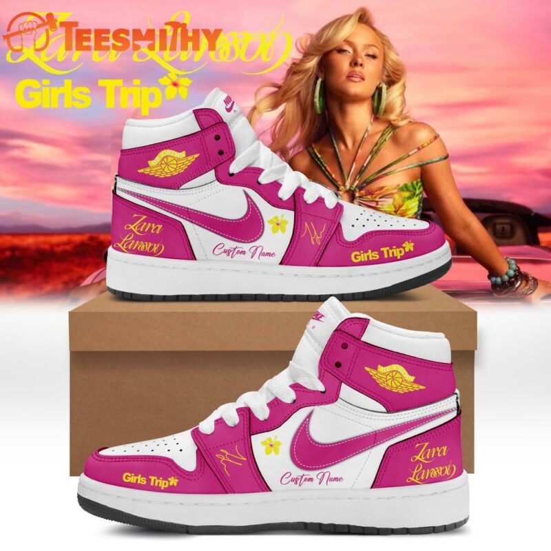 Zara Larsson Midnight Sun Girls Trip 2026 Signature Custom Air Jordan 1 Hightop Shoes