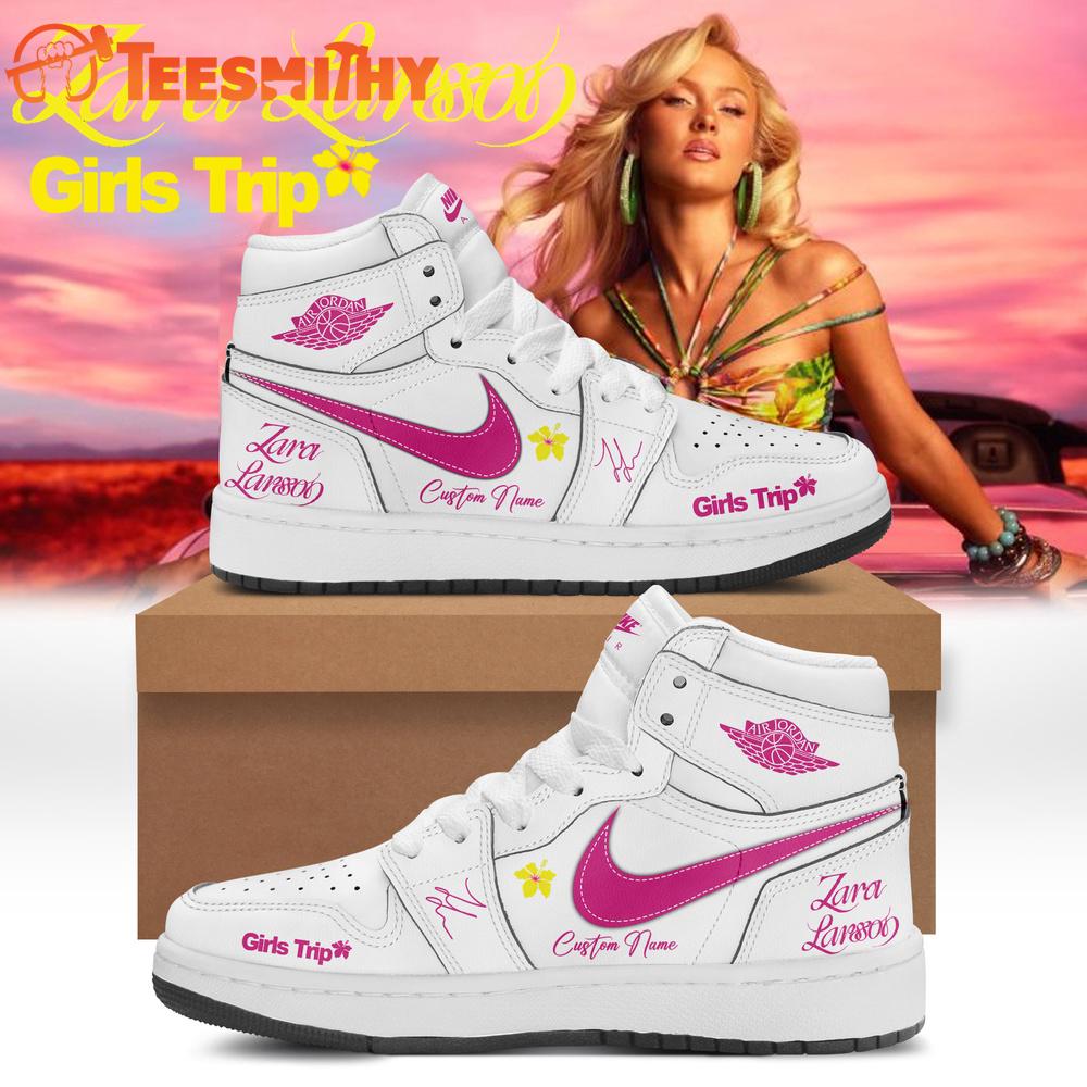 Zara Larsson Midnight Sun Girls Trip 2026 Signature New Design Air Jordan 1 Hightop Shoes