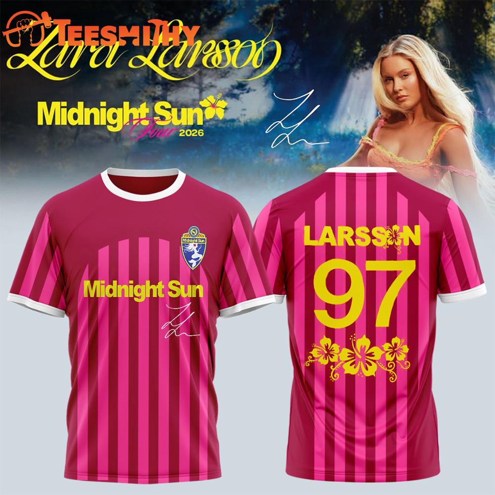 Zara Larsson Midnight Sun Tour 2026 Limited Edition Signature T Shirt
